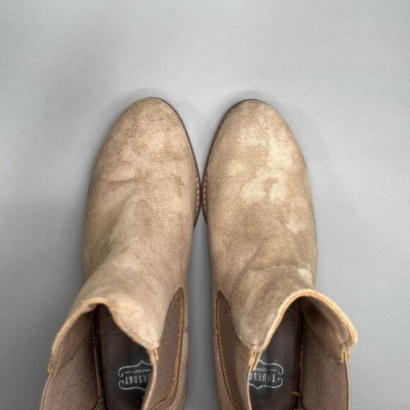Thursday Boot Company Tan Suede Chelsea Boots - Picture 10 of 14